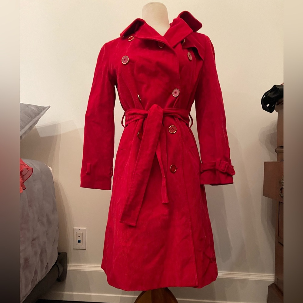 Vintage DKNY Corduroy Trench Coat
